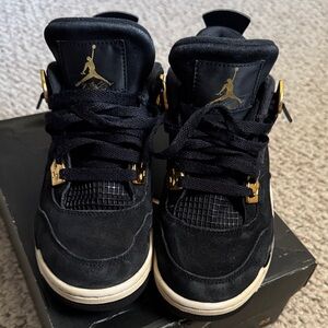 Jordan Kids Sneakers Black and Gold